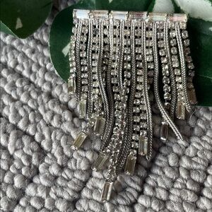 Vintage Silver Rhinestone brooch